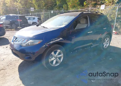 2009 Nissan Murano S z USA, uszkodzony, nr VIN JN8AZ18W39W101024